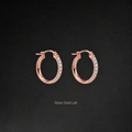 Diamond Hoop Earrings