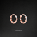 Diamond Huggie Earrings