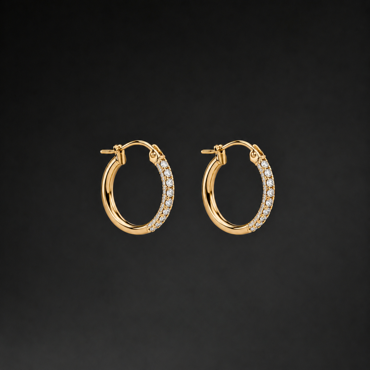 Diamond Hoop Earrings