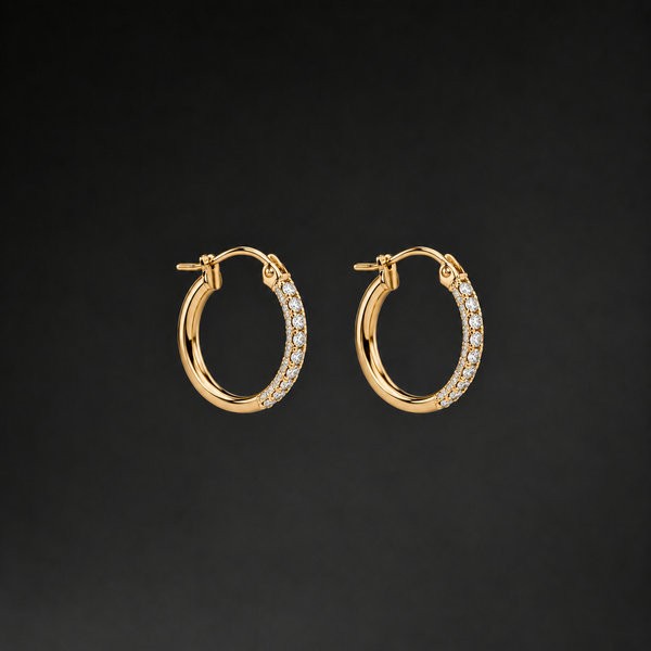 Diamond Hoop Earrings