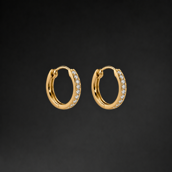 Diamond Huggie Earrings