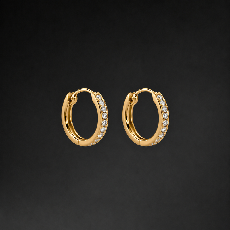 Diamond Huggie Earrings